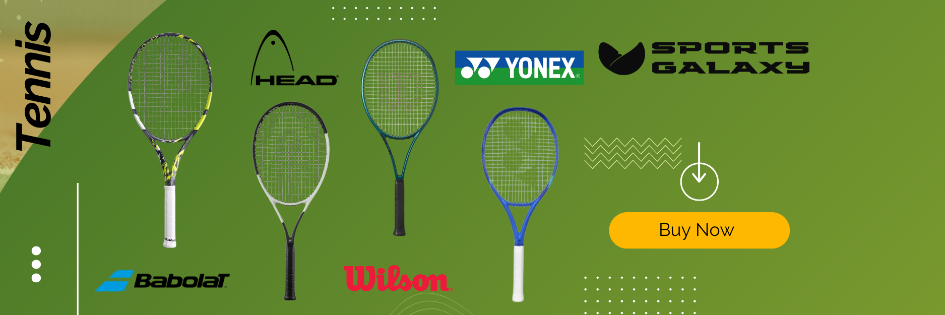 Tennis Racket banner