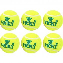 Vicky Cricket Tennis Ball - Pack of 6