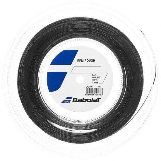 Babolat Rpm Rough Tennis String - 12 m(Black) Cut from the reel