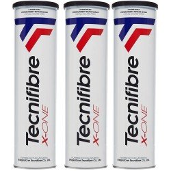Tecnifibre X-One Tennis Balls - 3 cans(one dozen)