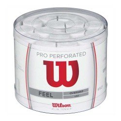 Wilson Pro  Perforated Overgrip (Pack of 3) - White