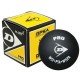 Dunlop Competition Yellow Double Dot Squash Ball - Set of 3