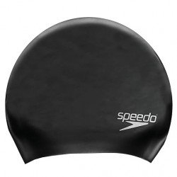 Speedo Women's Long Hair Swim Caps -BLACK