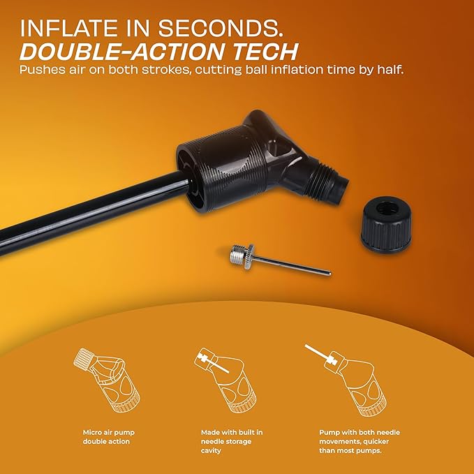 NIVIA Double Action Ball Pump – Fast Inflation for Sports Balls - Sports Galaxy - Online Sports Store in India NIVIA Double Action Ball Pump – Fast Inflation for Sports Balls - Image 4
