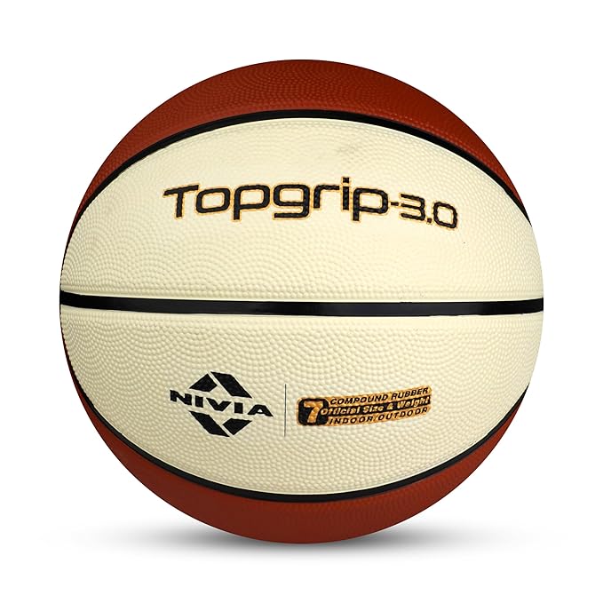 Basketball price - Sports Galaxy - Online Sports Store in India Nivia Top Grip 3.0 Basketball (Brown/Cream)