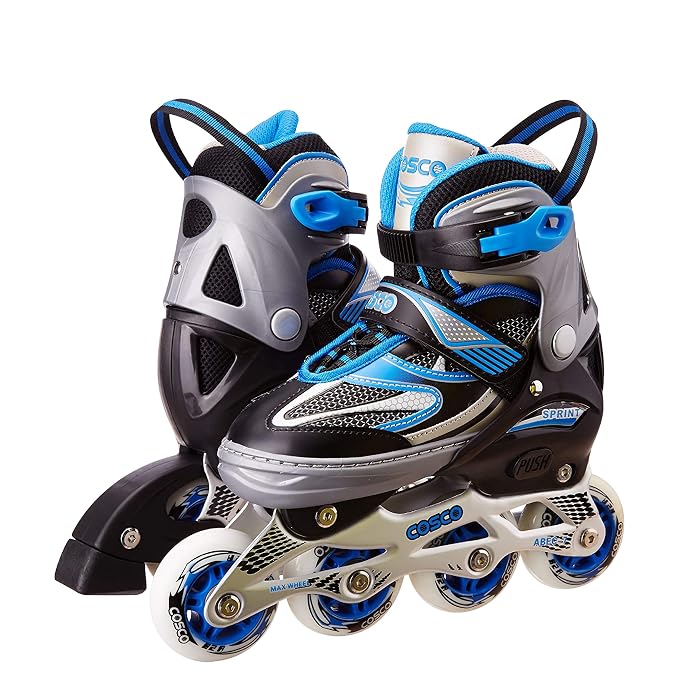 Cosco Sprint Inline Skates – ABEC-7 Bearings, Aluminum Frame, Adjustable Size