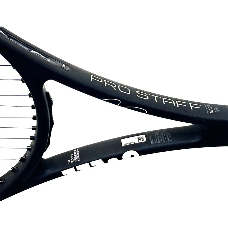 Used Wilson Pro Staff RF 97 V12 Tennis Racket – Black/White, 340g - Sports Galaxy - Online Sports Store in India Used Wilson Pro Staff RF 97 V12 Tennis Racket – Black/White, 340g - Image 6