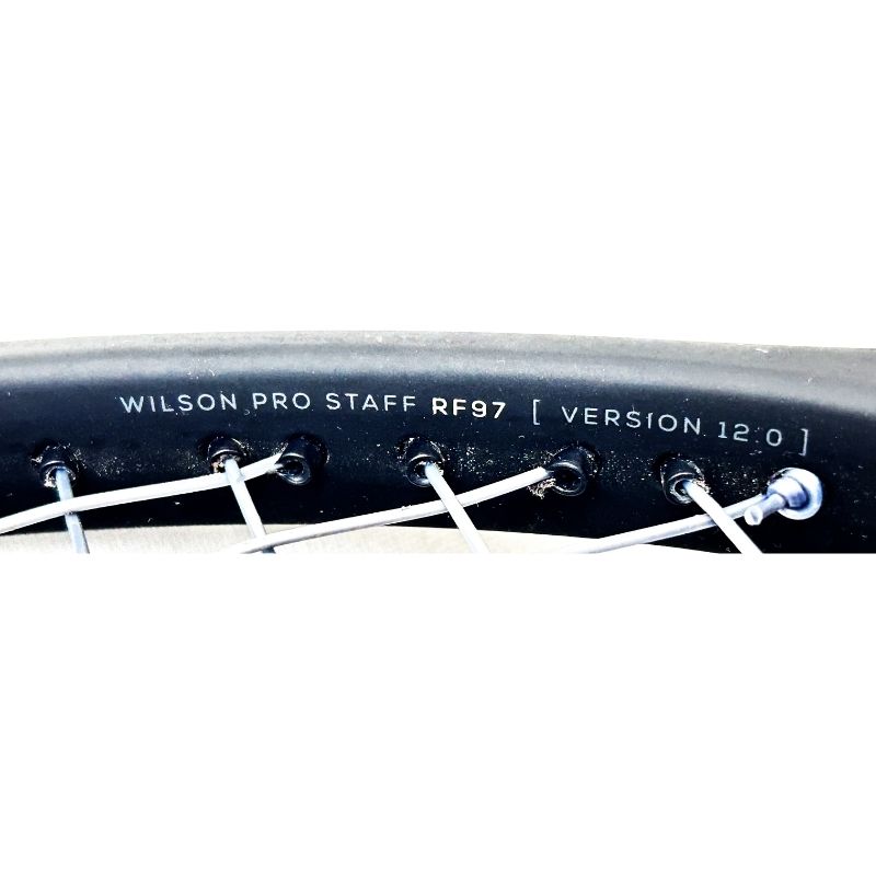 Used Wilson Pro Staff RF 97 V12 Tennis Racket – Black/White, 340g - Sports Galaxy - Online Sports Store in India Used Wilson Pro Staff RF 97 V12 Tennis Racket – Black/White, 340g - Image 10