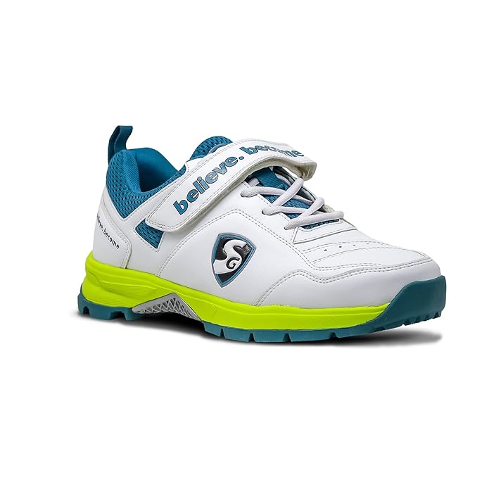 SG Century 6.0 Cricket Shoes - Lightweight Rubber Sole with EVA Cushioning and Toe Guard
