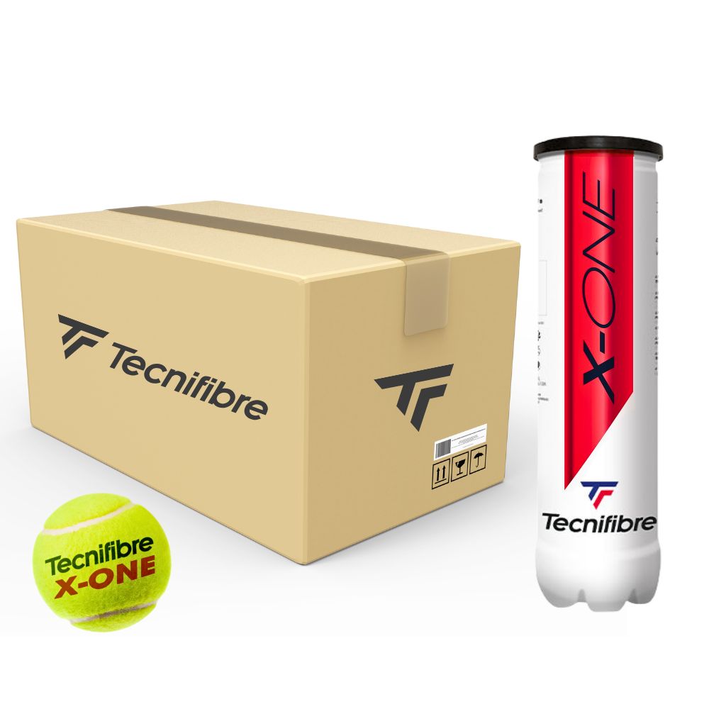 Tecnifibre X One Tennis Balls 24 Cans (96 Balls) - Tournament Grade Bulk