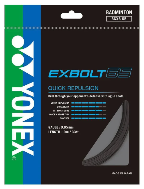 Yonex EXBOLT 65 Badminton String - (Color May Vary)