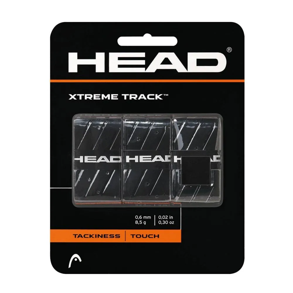 HEAD Xtreme Track Overgrip 3-Pack - Thin Profile Tacky Grip for Tennis Control