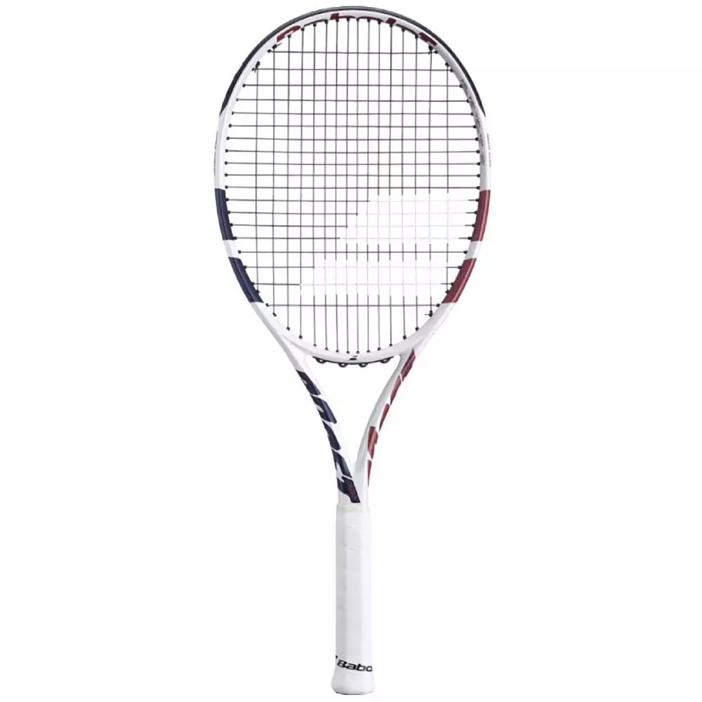 Babolat Boost Drive White Tennis Racket (260g) - Lightweight Graphite Frame for Beginners Players