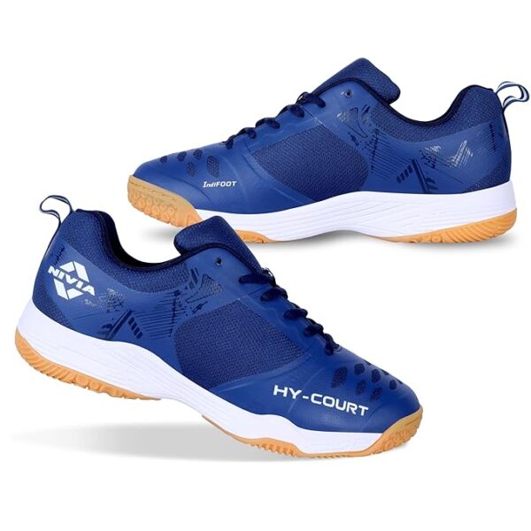 Nivia HYCourt 2,1 Badminton Shoes Navy Blue