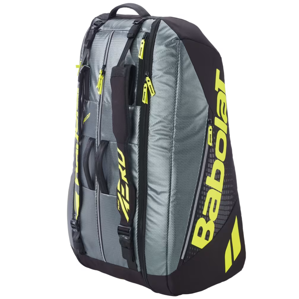 Babolat Pure Aero RH12 2026 Tennis Kit Bag - 12 Racket Holder with Shoe Compartment - Sports Galaxy - Online Sports Store in India New Babolat Pure Aero RH12 2026 - 12R Tennis Kit Bag