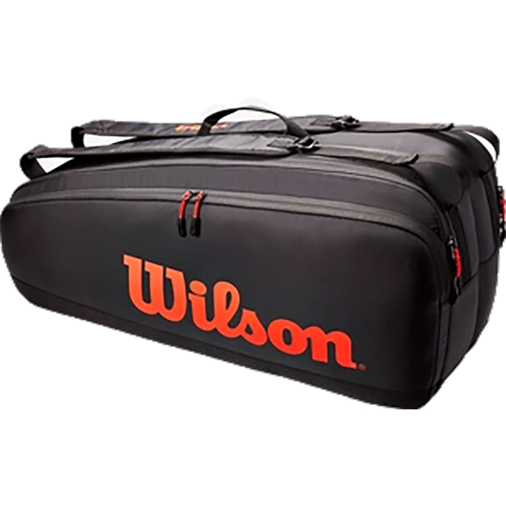 wilson tour 6 racquet bag red black (1)