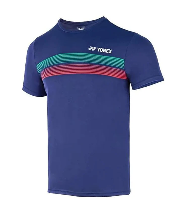 Yonex Badminton Patriot Blue Round Neck T-Shirt