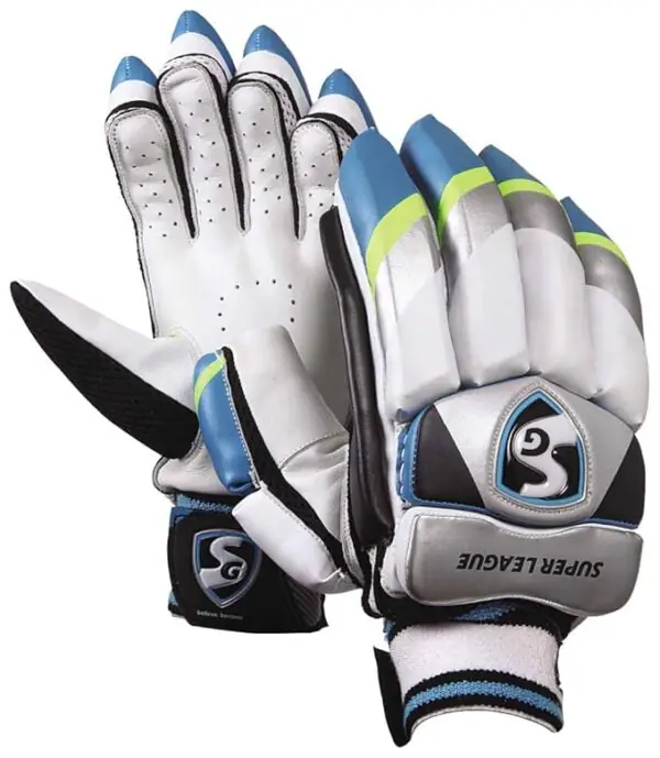 SG Super League Batting Gloves (Adult) – Leather Palm & TPU Finger Protection