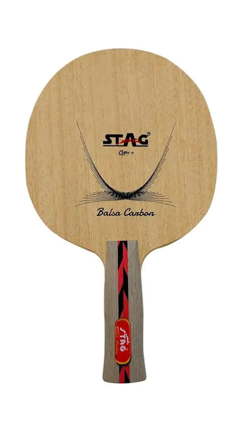 Stag Iconic Balsa Carbon Table Tennis Blade– Fast and Lightweight