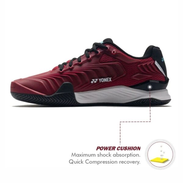 yonex eclipsion 4 clay tennis shoes wine red 3