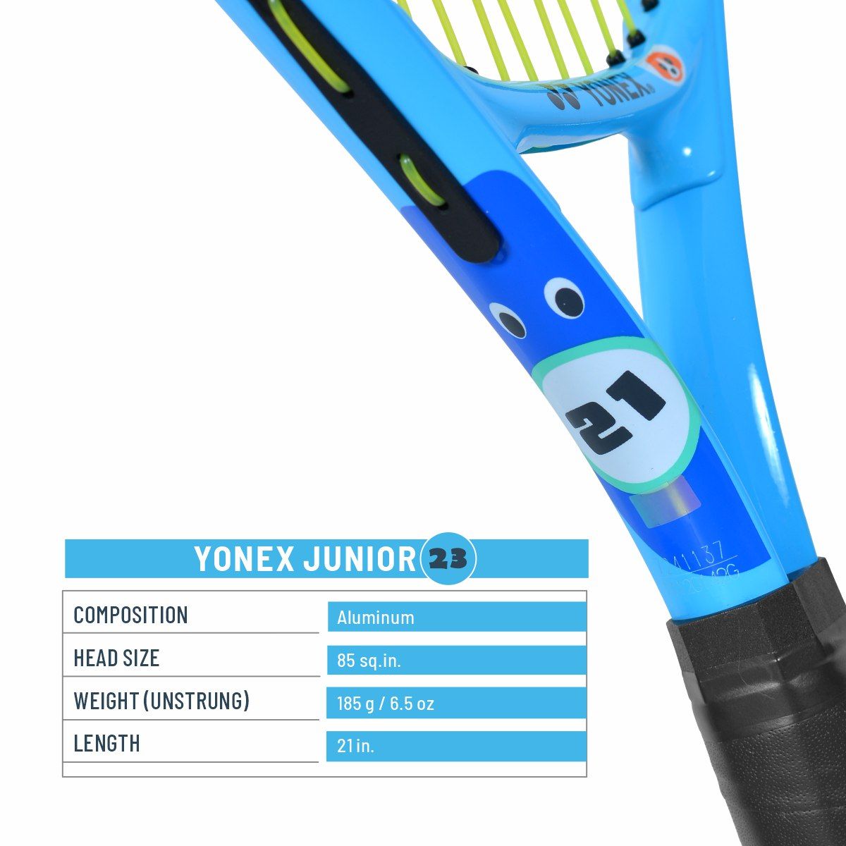 yonex jr 21 ocean blue tennis racquet 2