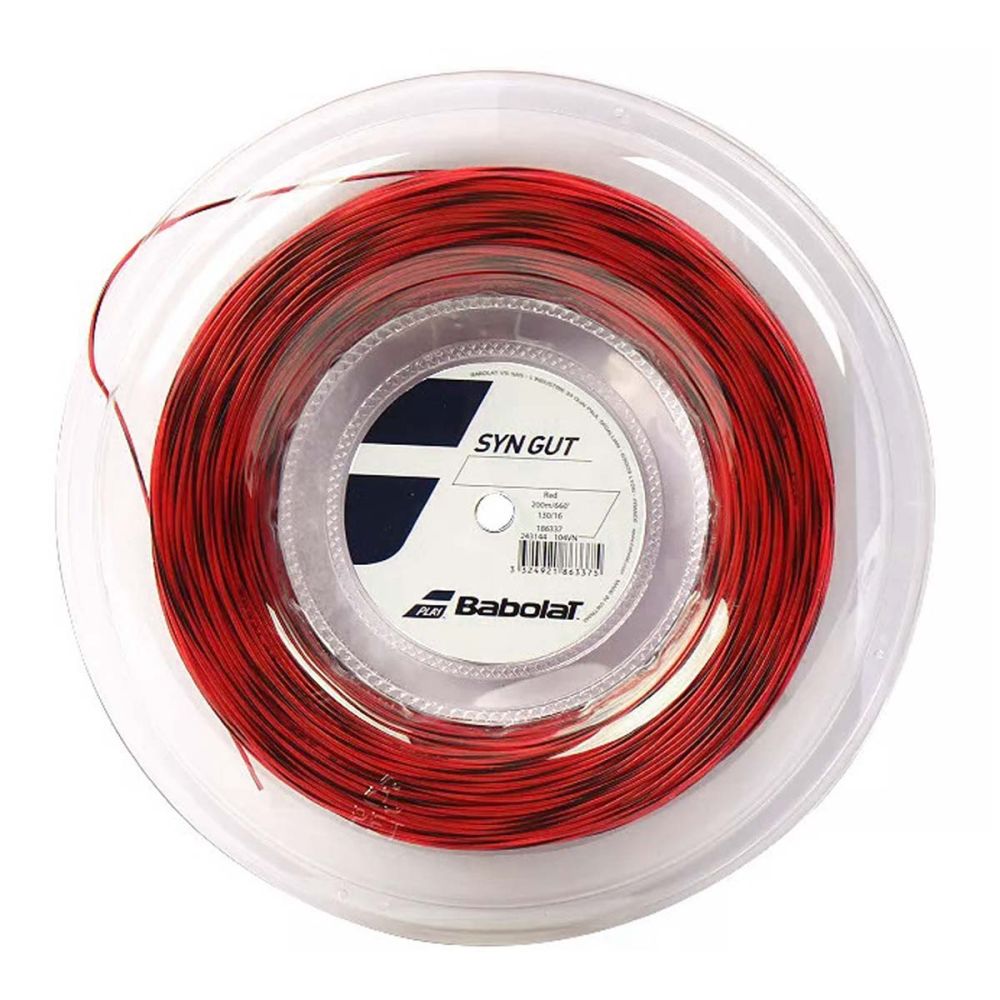 babolat syn gut 200m racquet string red 1