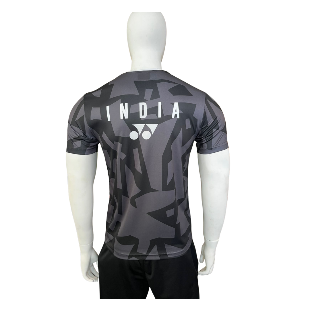 Badminton India T shirt Black