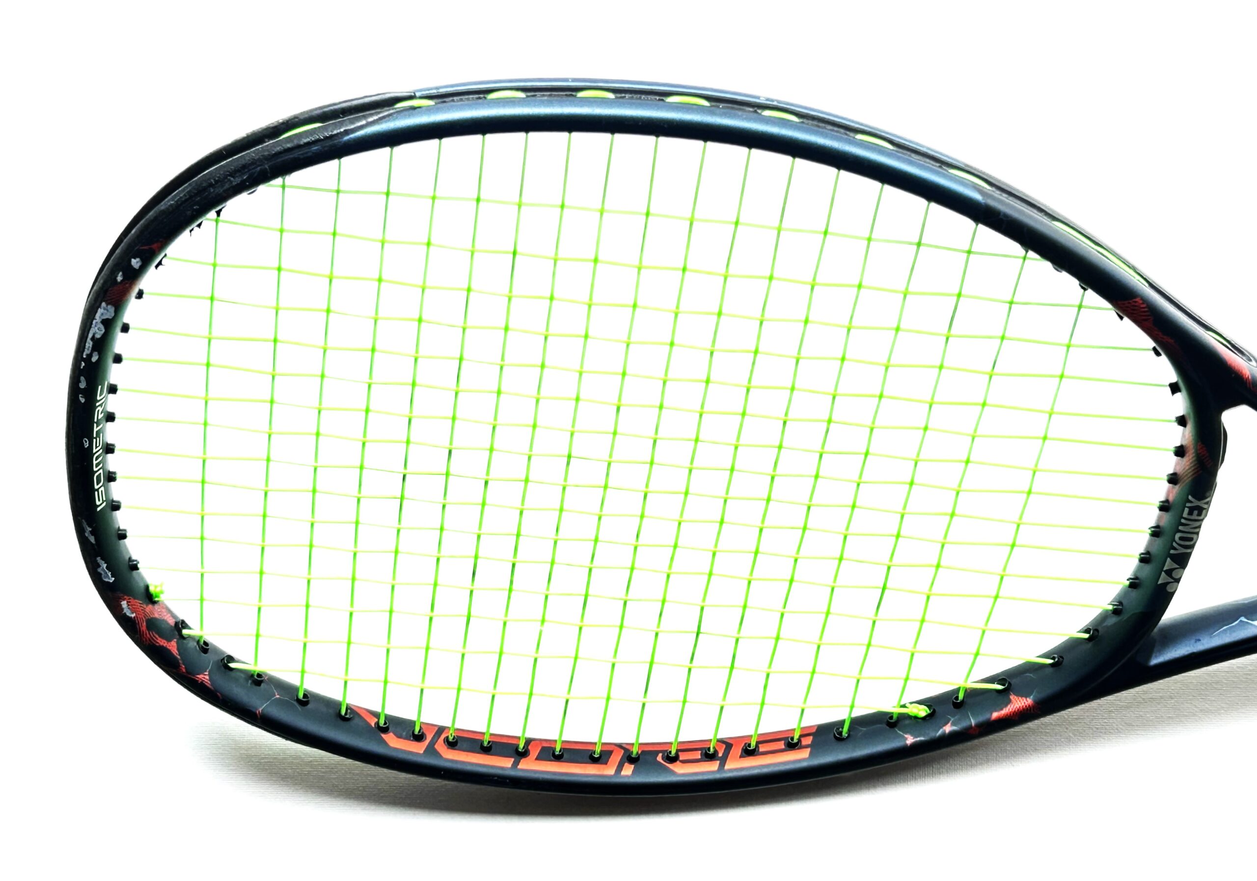 Yonex VCORE PRO 97 Used Tennis Racket (Navy Blue and Orange) – 290g - Sports Galaxy - Online Sports Store in India Yonex Vcore Pro 97 IMG 6253