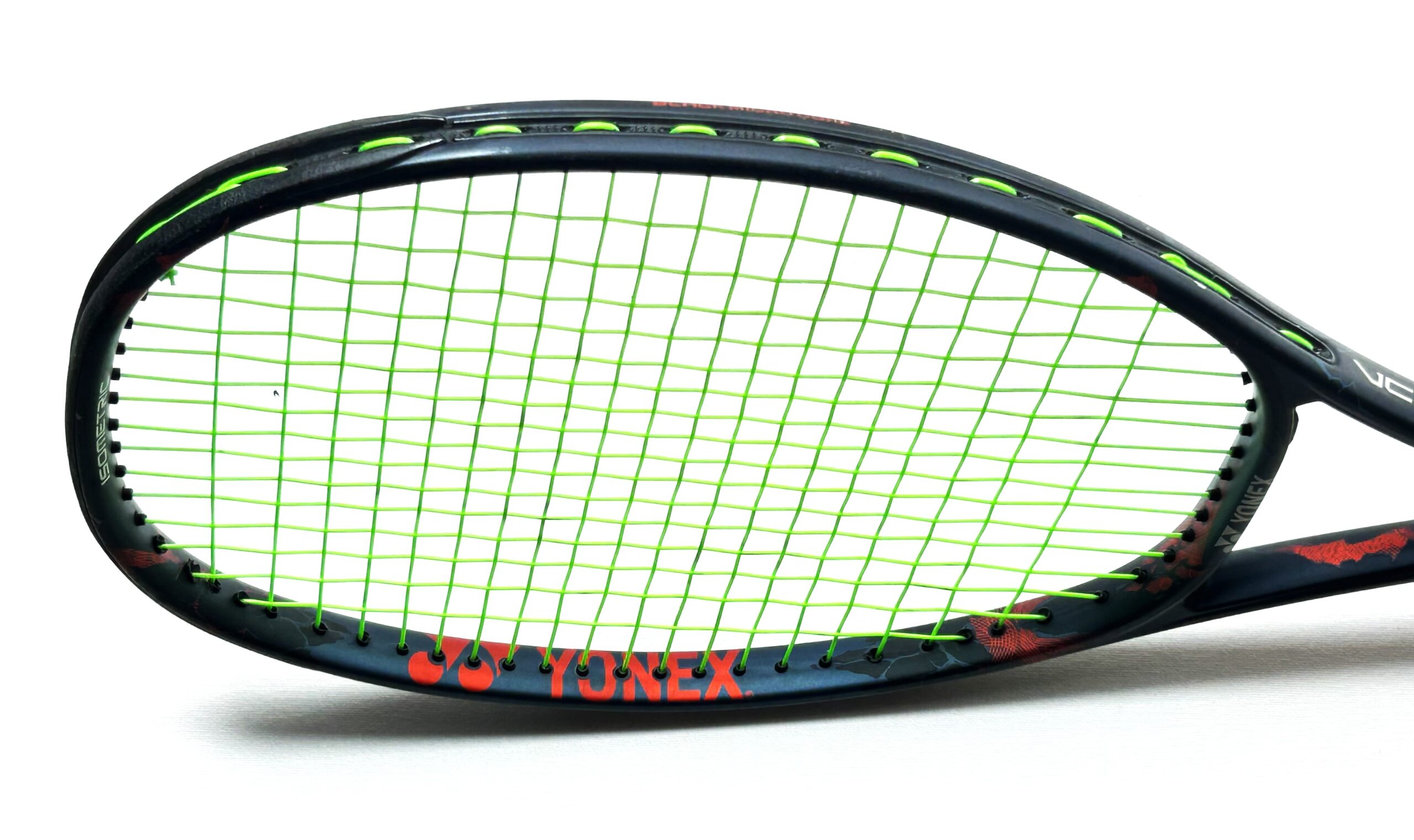 Yonex VCORE PRO 97 Used Tennis Racket (Navy Blue and Orange) – 290g - Sports Galaxy - Online Sports Store in India Yonex Vcore Pro 97 IMG 6256