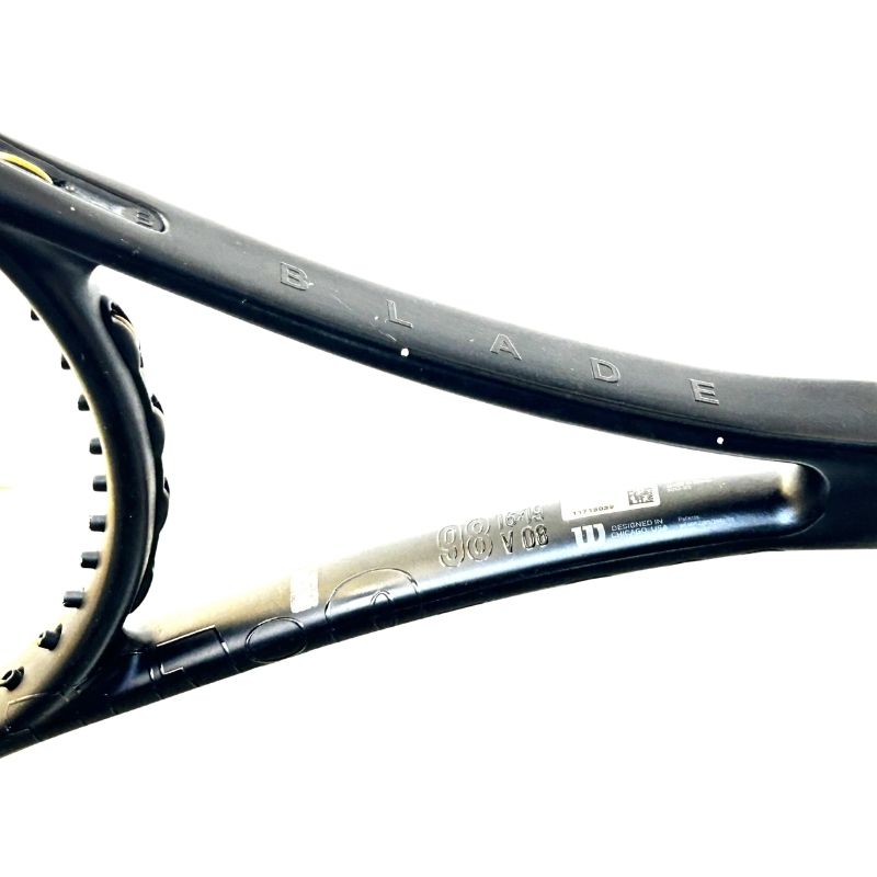 Used Wilson Blade 98 V8 Noir Edition 16x19 Tennis Racket - 305g, Grip 3 (4 3/8) - Sports Galaxy - Online Sports Store in India Used Wilson Blade 98 V8 Noir Edition 16x19 Tennis Racket - 305g, Grip 3 (4 3/8) - Image 7