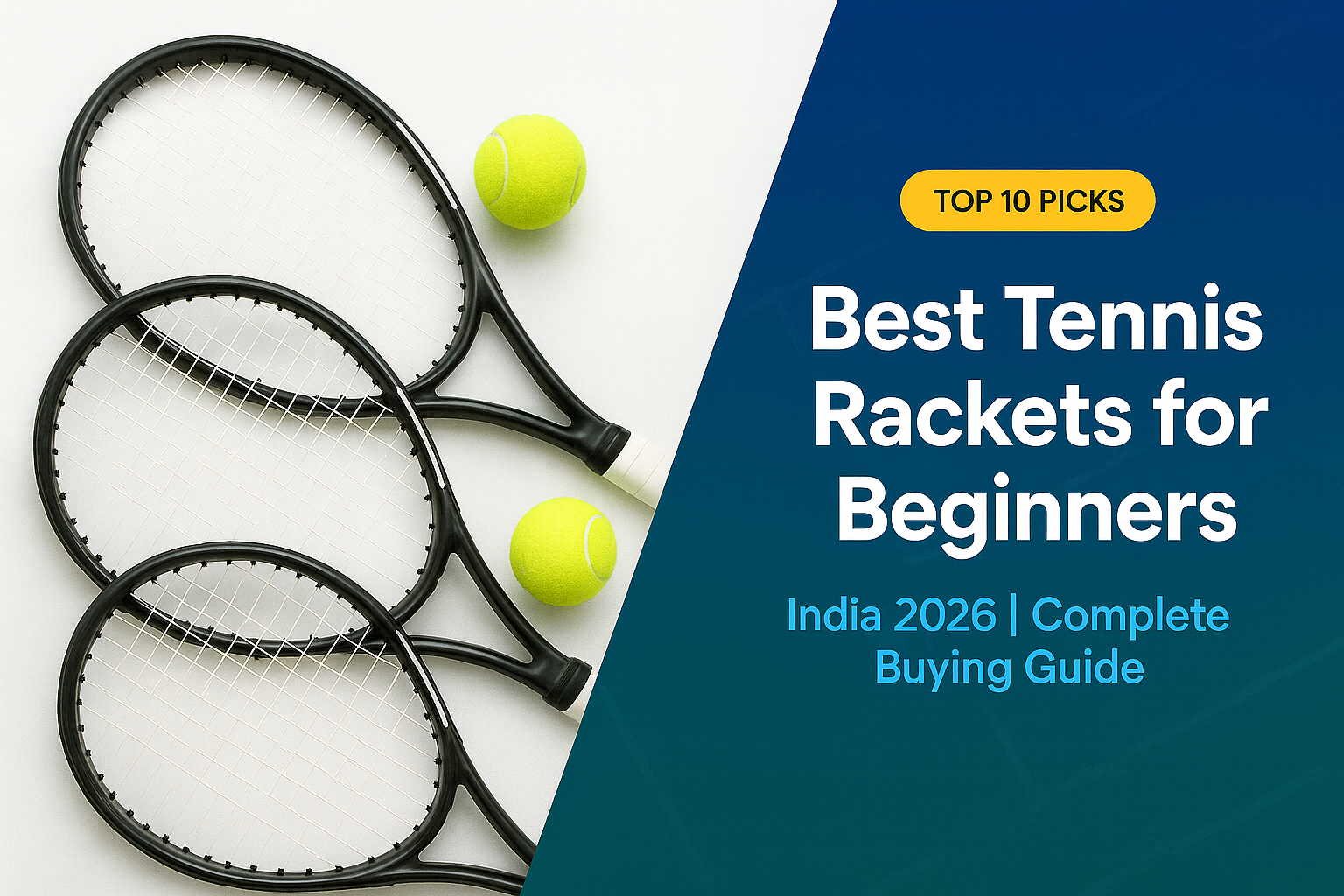 Best Tennis Rackets for Beginners in India 2026