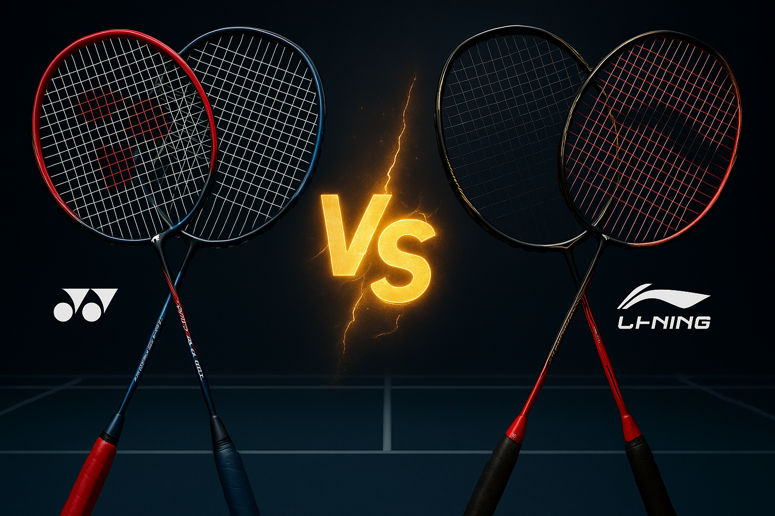 yonex vs li-ning badminton rackets