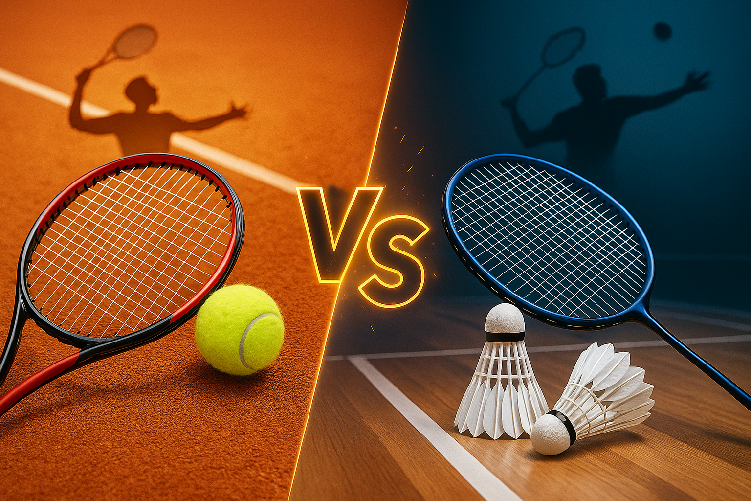 tennis vs badminton