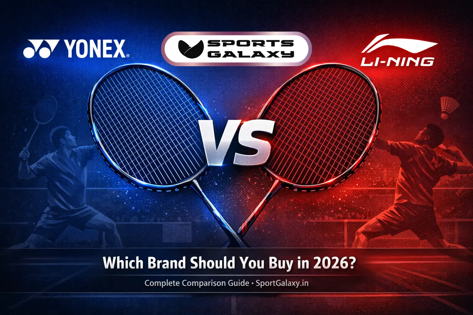 Yonex vs Li-Ning badminton rackets 2026 comparison guide for Indian players