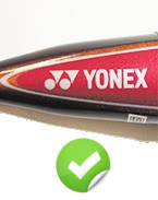 Original Yonex Logo - Sharp edges, centered YY