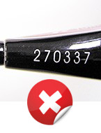 Fake Yonex Serial Number - Just printed
