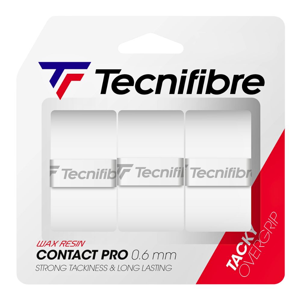 Tecnifibre ATP Pro Contact Overgrip 0.6mm White Tacky