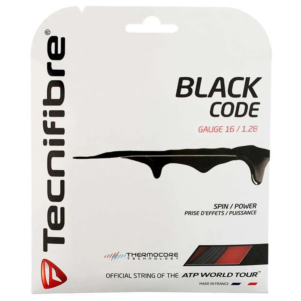 tecnifibre black code 16 cut from reel