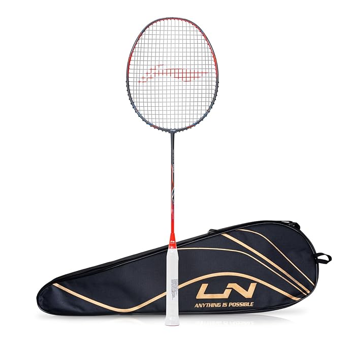 Li-Ning Windlite 800-II Badminton Racket (78g Dark Grey/Red) – Carbon Graphite
