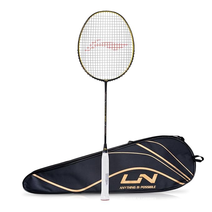 Li-Ning Windlite 900 II Badminton Racket (79g,G6 Black/Gold) – Carbon Graphite