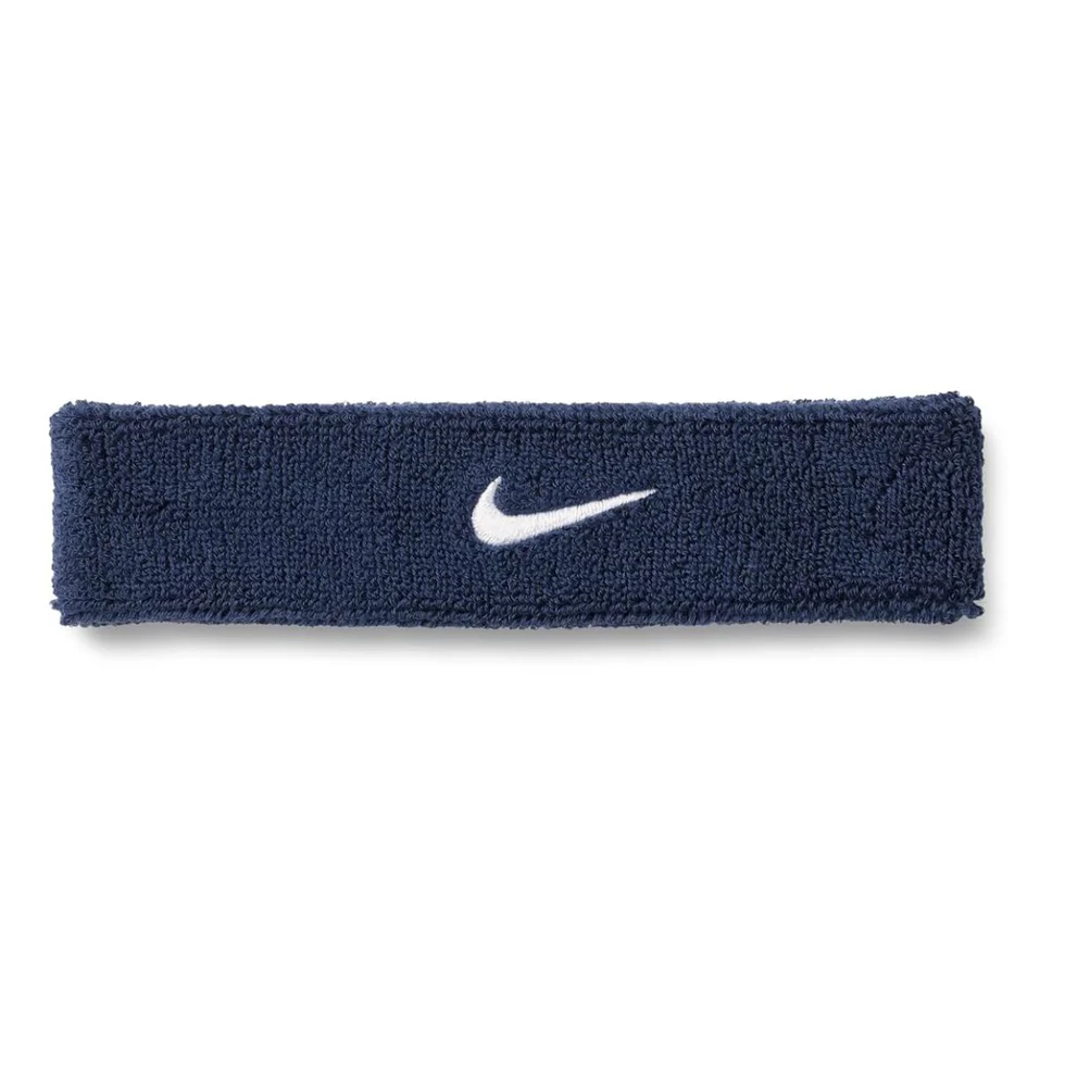 NIKE Swoosh Classic Headband (College Navy/White)