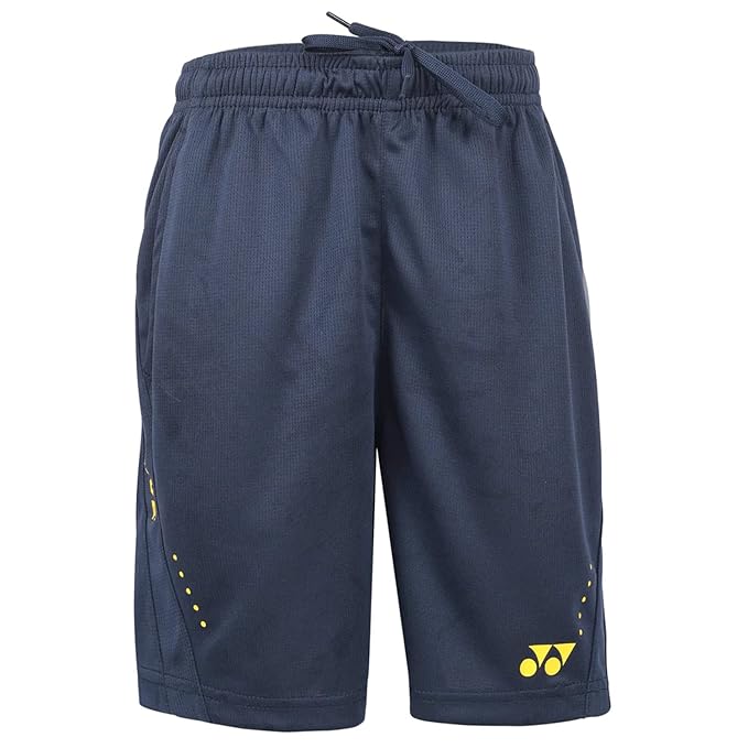 Yonex Badminton Short Pants - Kids Mood Indigo/Vibrant Yellow 2335