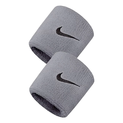 Nike Swoosh Classic WristBand- (Cool Grey/Black) | Cotton Sports Wristband