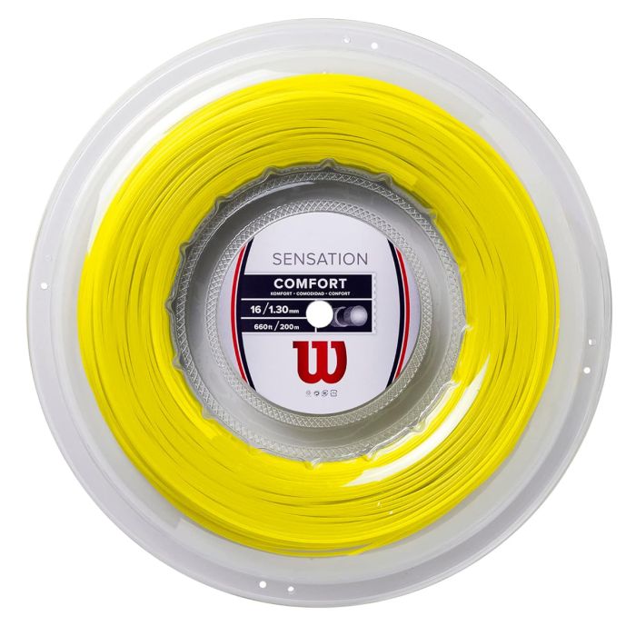 Top Tips to Improve Your Tennis and Take Your Game to the Next Level - Sports Galaxy - Online Sports Store in India Wilson Sensation Tennis String (1.30mm 16) Yellow – 12m Cut From Reel