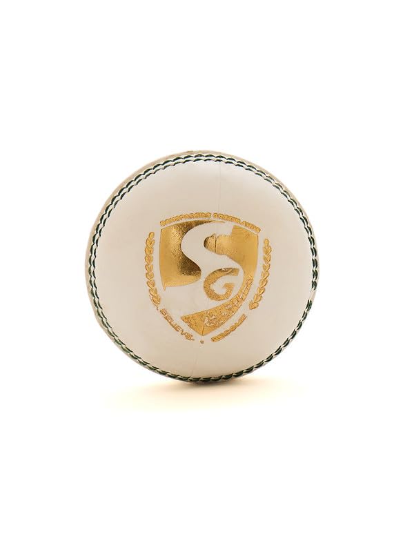 SG Super 50 Leatherette Cricket Ball White