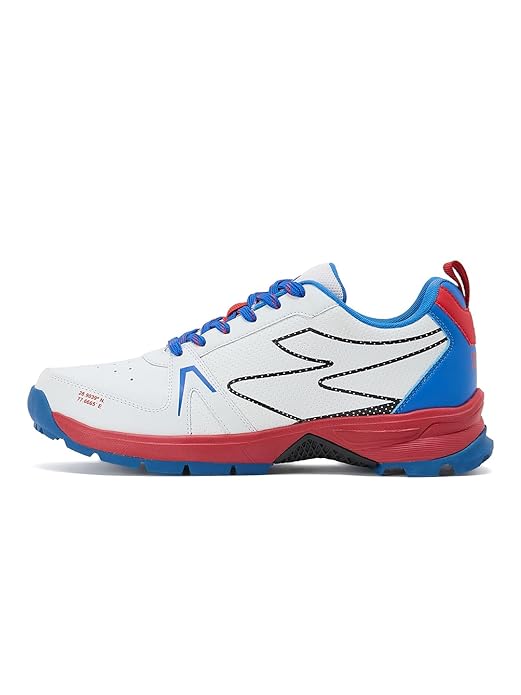 SG Scorer Edge Cricket Shoes (White/Red) | Rubber Stud, EVA Cushioning, Lightweight - Sports Galaxy - Online Sports Store in India SG Scorer Edge Cricket Shoes (White/Red) | Rubber Stud, EVA Cushioning, Lightweight - Image 4