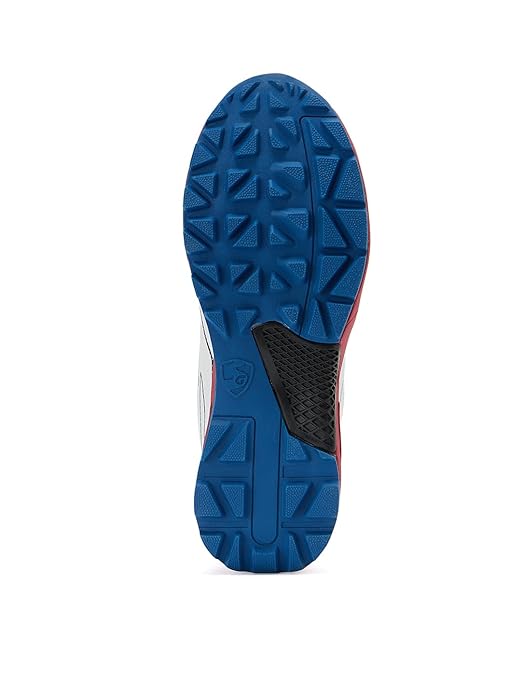 SG Scorer Edge Cricket Shoes (White/Red) | Rubber Stud, EVA Cushioning, Lightweight - Sports Galaxy - Online Sports Store in India SG Scorer Edge Cricket Shoes (White/Red) | Rubber Stud, EVA Cushioning, Lightweight - Image 3