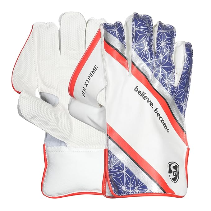 SG KLR XTREME Wicket Keeping Gloves – Genuine Leather Cricket Gear