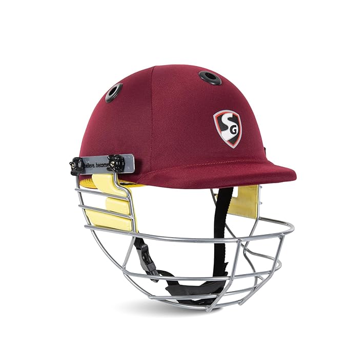 Sports Galaxy - Online Sports Store in India - Sports Galaxy - Online Sports Store in India SG Blazetech Cricket Helmet Maroon Large