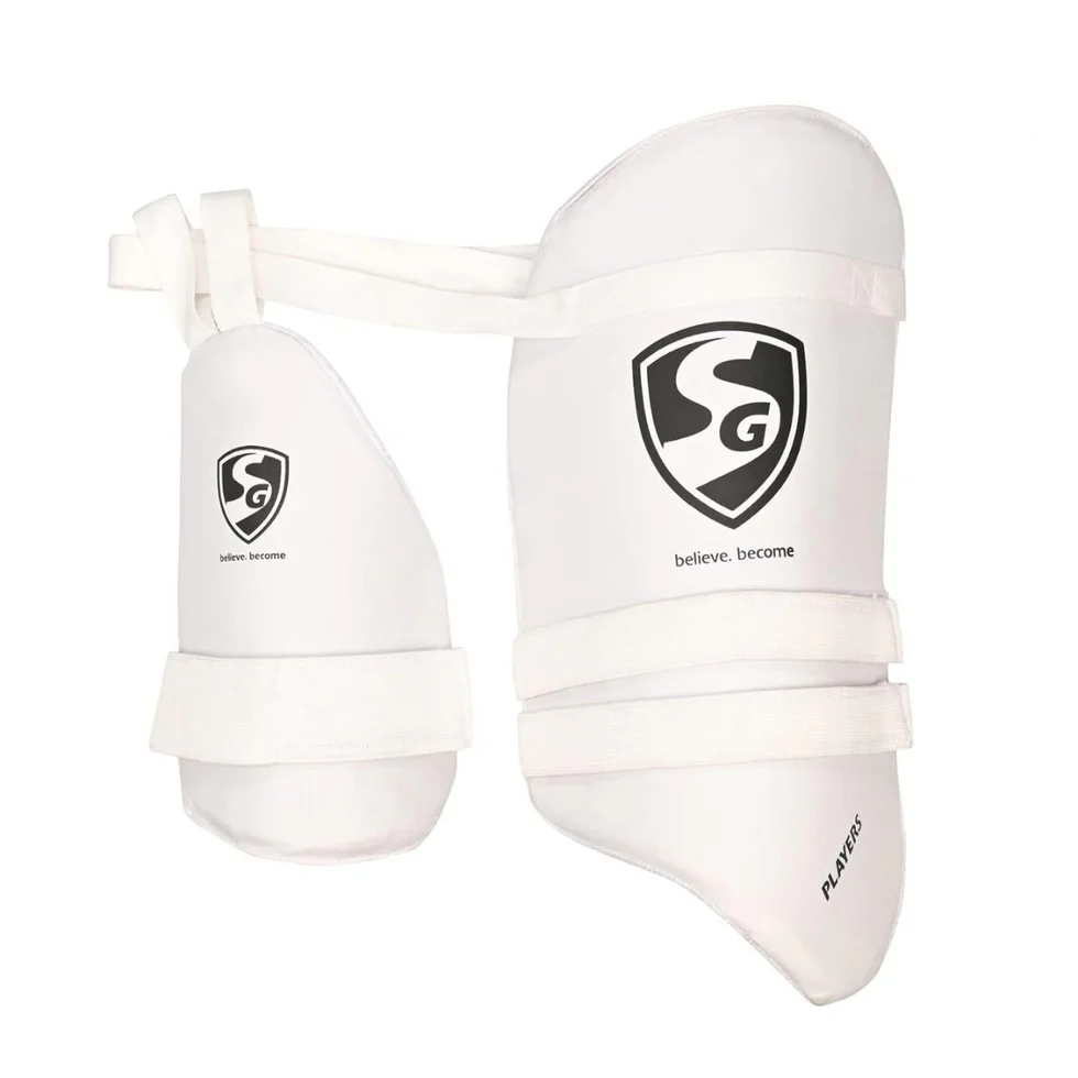 Sports Galaxy - Online Sports Store in India - Sports Galaxy - Online Sports Store in India SG Players Combo Thigh Pad Youth - Cricket Thigh Guard Set with Inner Thigh Pad